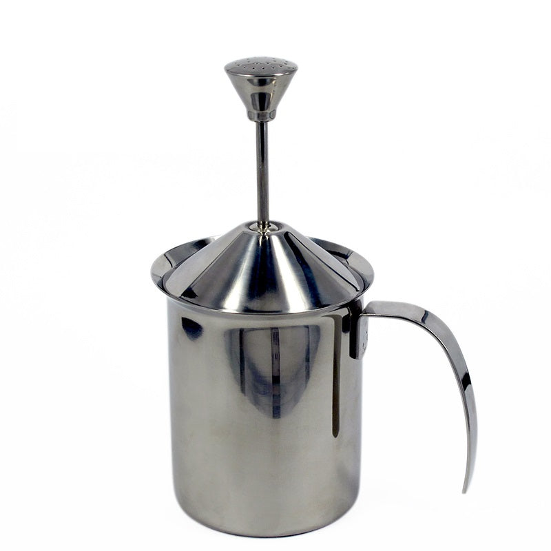 Milk Frother 400ml Stainless Steel Double Mesh with spring – Chao
