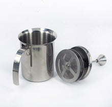 Milk Frother 400ml Stainless Steel Double Mesh with spring