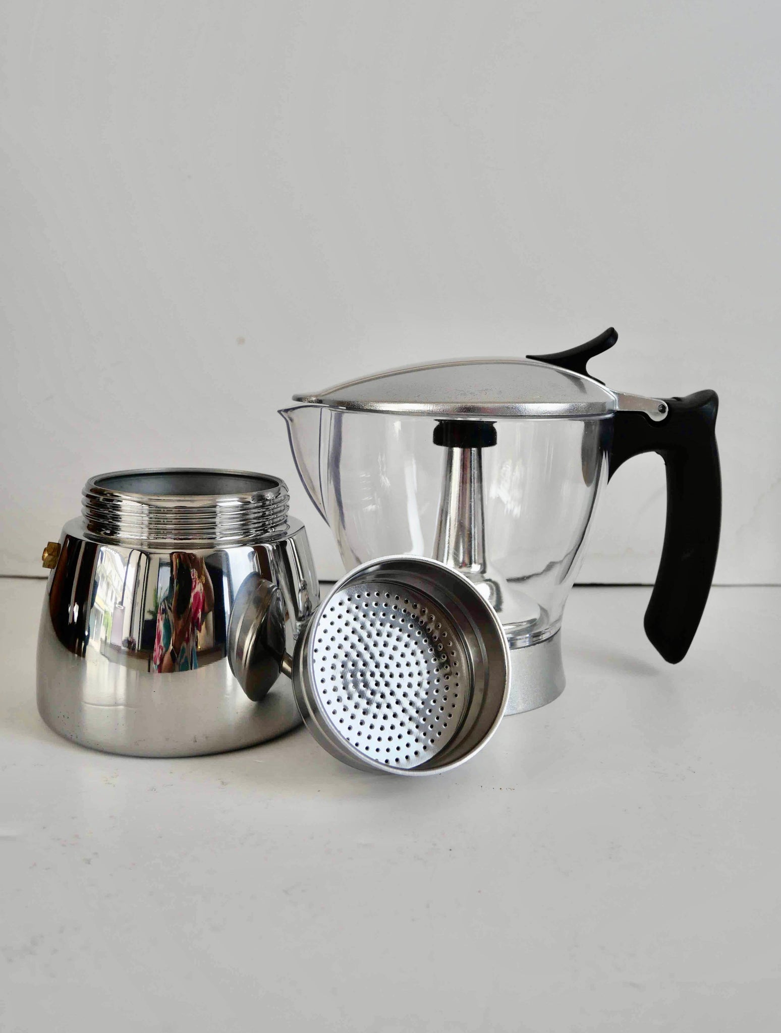 PREMIUM GLASS/STAINLESS STEEL MOKA POTS – Chao Coffee and Tea