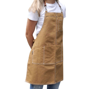 Barista Aprons - Canvas 12oz and Grade A Leather Strap