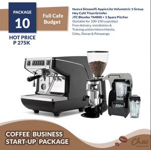 CAFÉ BUSINESS PACKAGE #10 FULL CAFÉ (BUDGET) (PHP 275K)