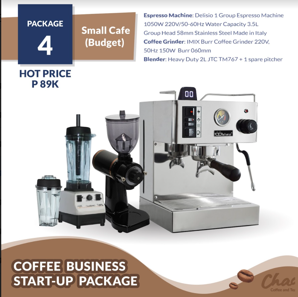 CAFÉ BUSINESS PACKAGE #4 SMALL CAFÉ (BUDGET) (PHP 89K)