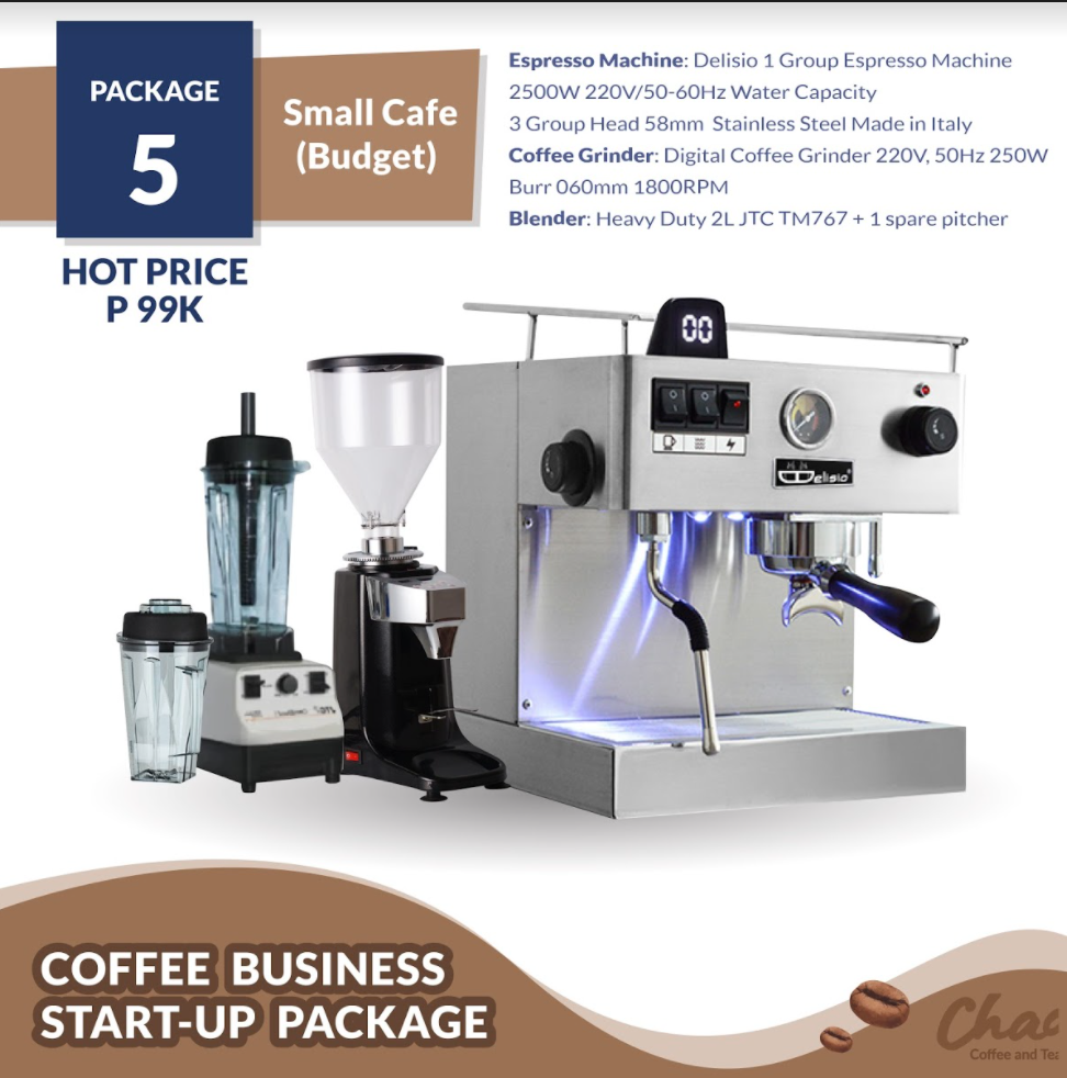 CAFÉ BUSINESS PACKAGE #5 SMALL CAFÉ (BUDGET) (PHP 99K)