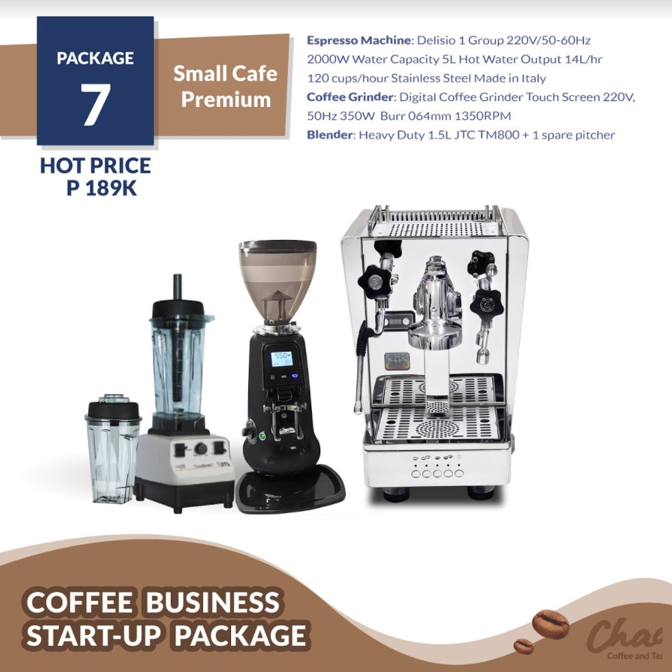 CAFÉ BUSINESS PACKAGE #7 SMALL CAFÉ (PREMIUM) (PHP 189K)